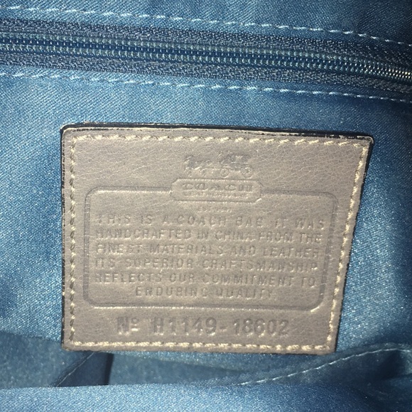 COACH HANDBAG MADISON EMBOSSED CROC SOPHIA SATCHEL - Picture 4 of 4